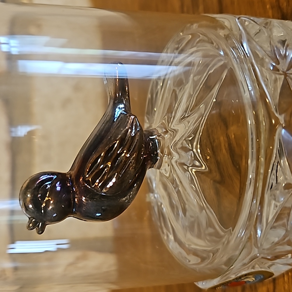 Vintage Hofbauer Lead Crystal - Singing Bird in Cage - Made in Germany ๐ฉ๐ช - Picture 3 of 6